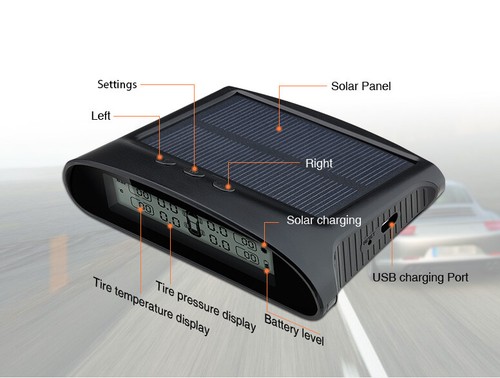 Solar wireless tpms car tyre - solar,