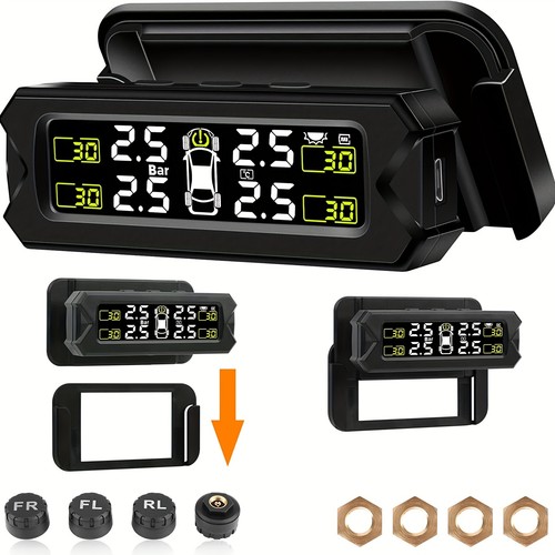 Wireless solar tpms - solar, lcd