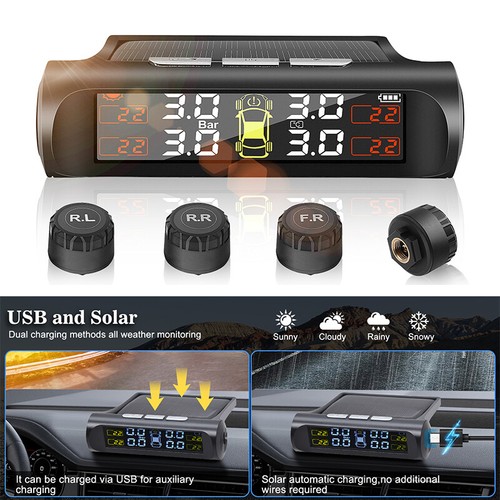 Solar usb wireless tpms tire - solar,