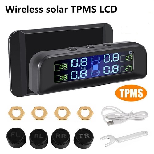 Tpms lcd wireless solar car - wireless,