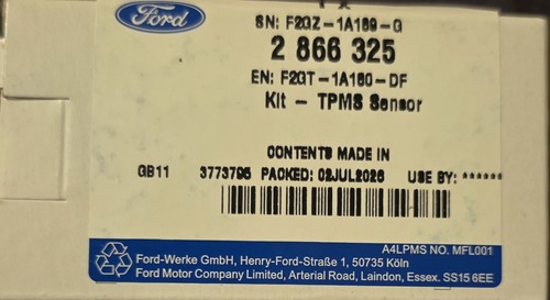 Genuine ford kit - ford, tpms